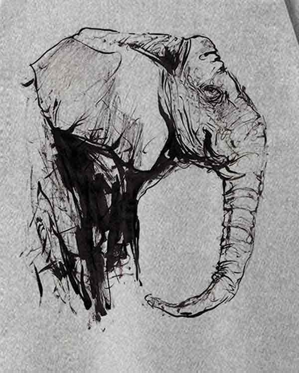 Sketched Elephant